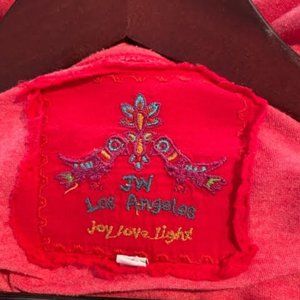 Johnny Was red long sleeve top